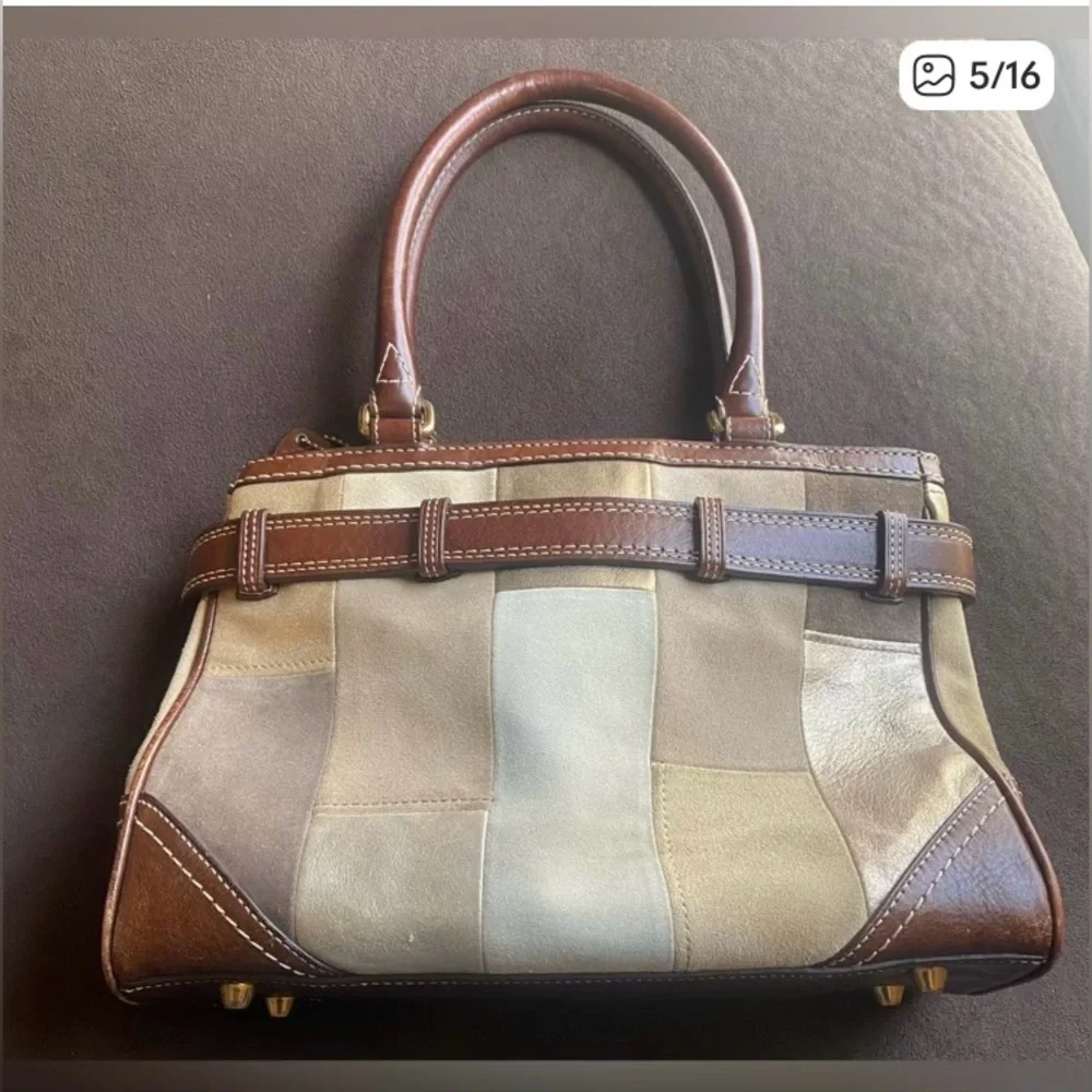 Vintage Coach multicolor patchwork bag